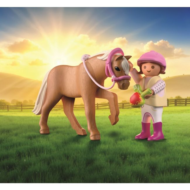 Playmobil - Set 2 figurine fetita cu ponei ARTPM71887