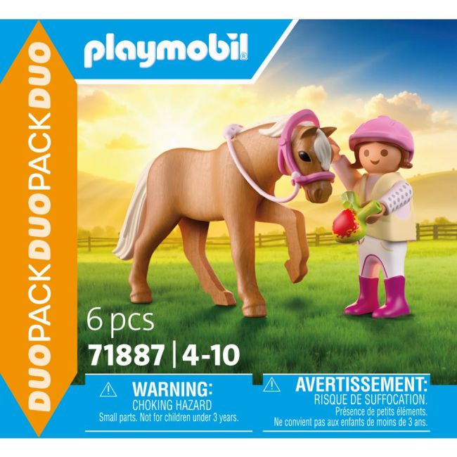 Playmobil - Set 2 figurine fetita cu ponei ARTPM71887