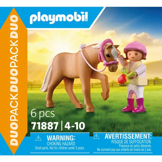 Playmobil - Set 2 figurine fetita cu ponei ARTPM71887