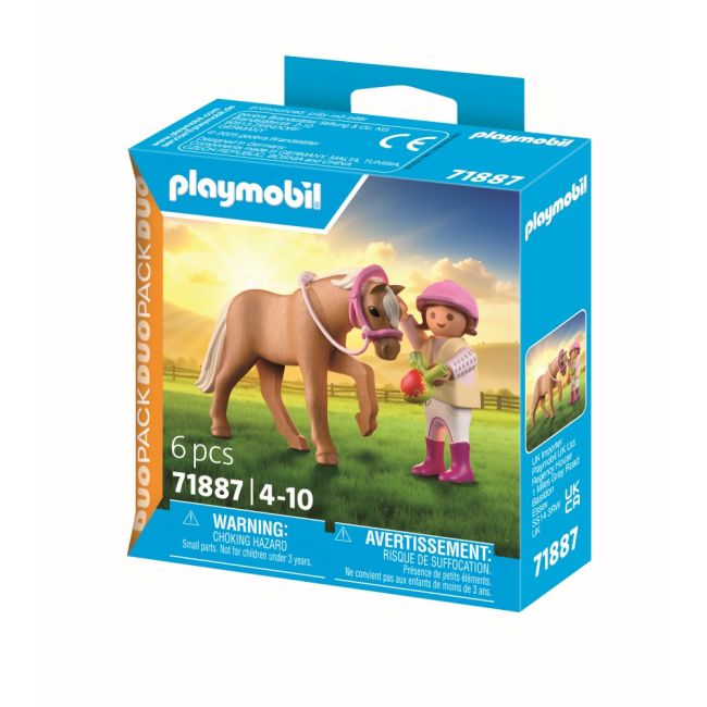 Playmobil - Set 2 figurine fetita cu ponei ARTPM71887