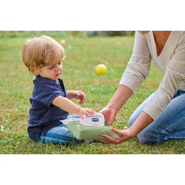 Servetele umede biodegradabile Chicco cu clapeta, fara alcool si sapun, 60bucati, 0luni+ CHC1205070-7