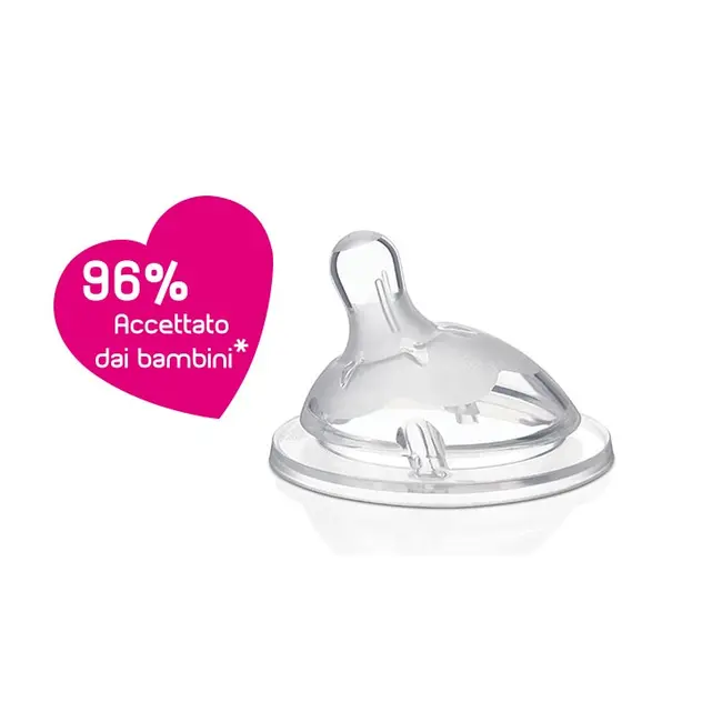 Tetina Chicco Natural Feeling, s., flux mediu, 2luni+ CHC81023-7