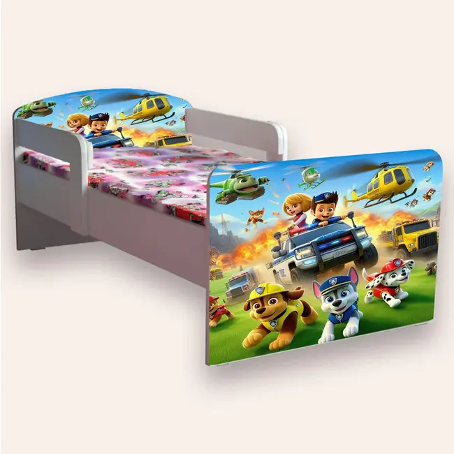 Pat baieti Paw Patrol 3 Mic 2-8 Ani Cu Manere Fara Saltea Cmg49440607535444