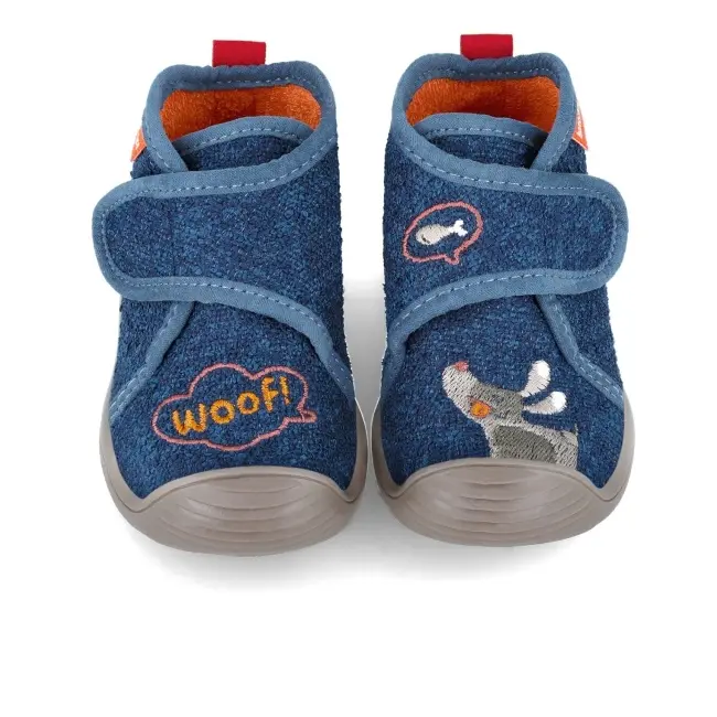 Incaltaminte de interior biomecanics zapatilla woolf, azul 241155-a-18
