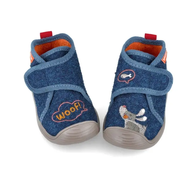 Incaltaminte de interior biomecanics zapatilla woolf, azul 241155-a-18