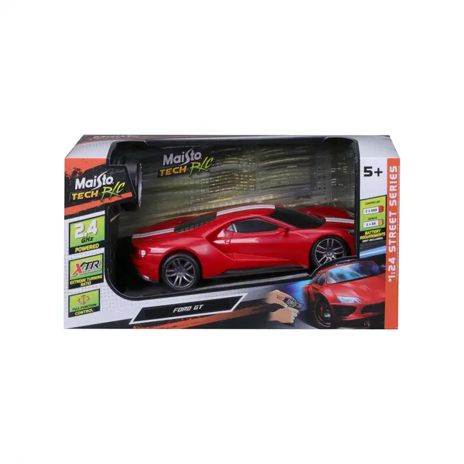 MAISTO MASINUTA CU TELECOMANDA 2 4GHZ FORD GT SCARA 1 LA 24 VIVMST81519