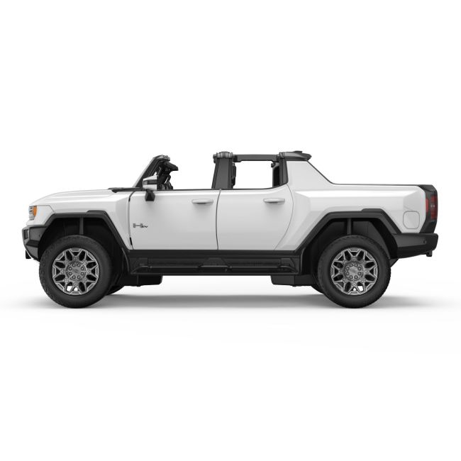 MASINA CU TELECOMANDA GMC HUMMER EV ALB SCARA 1 LA 16 VIVRas93000_Alb