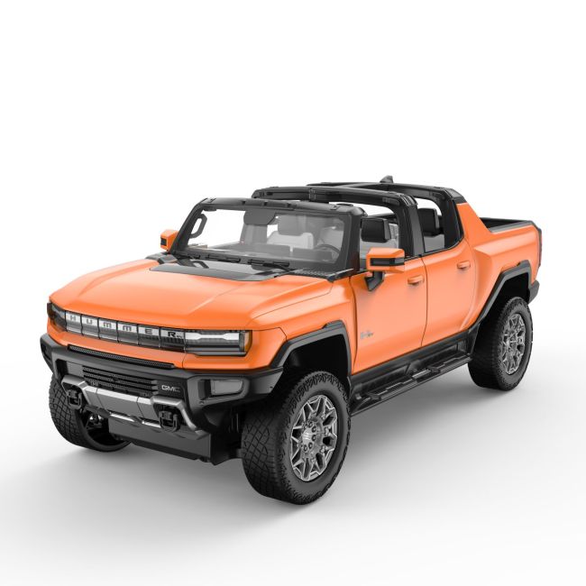 MASINA CU TELECOMANDA GMC HUMMER EV PORTOCALIU SCARA 1 LA 16 VIVRas93000_Portocaliu