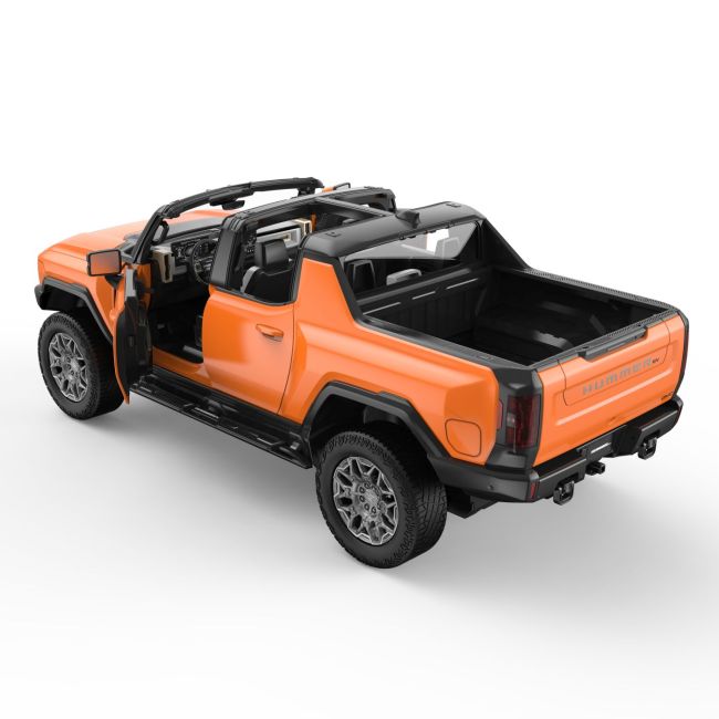 MASINA CU TELECOMANDA GMC HUMMER EV PORTOCALIU SCARA 1 LA 16 VIVRas93000_Portocaliu