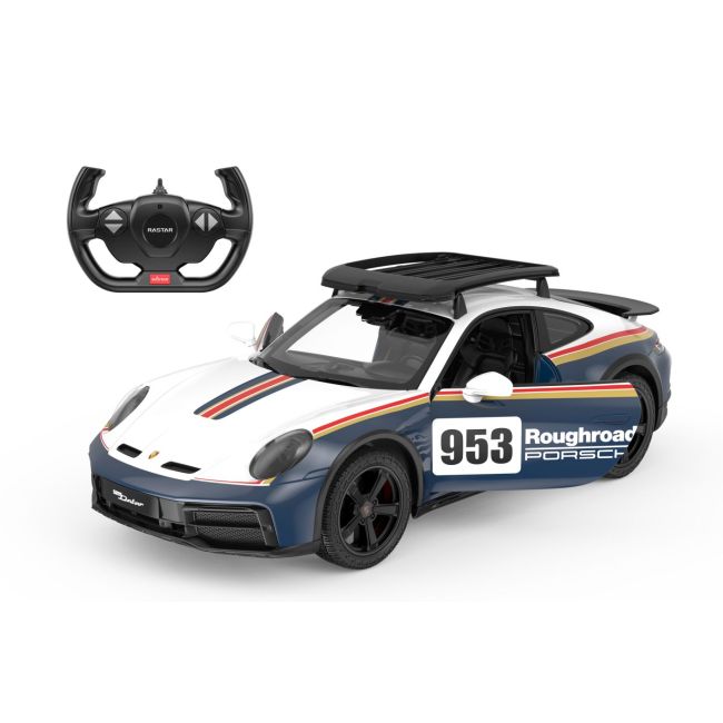 MASINA CU TELECOMANDA PORSCHE 911 DAKAR SCARA 1 LA 14 VIVRas10131