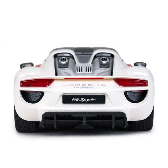 MASINA CU TELECOMANDA PORSCHE 918 SPYDER WEISSACH ALB SCARA 1 LA 14 VIVRas70710_Alb