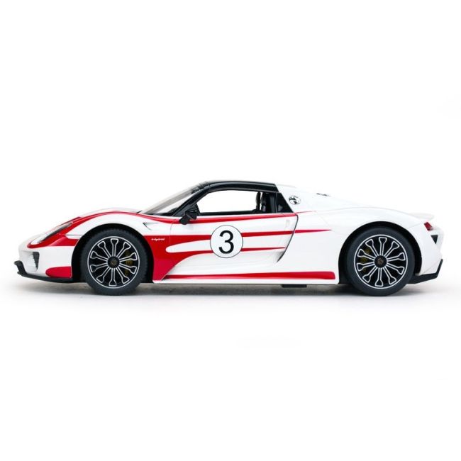 MASINA CU TELECOMANDA PORSCHE 918 SPYDER WEISSACH ALB SCARA 1 LA 14 VIVRas70710_Alb