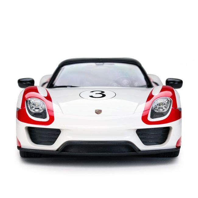 MASINA CU TELECOMANDA PORSCHE 918 SPYDER WEISSACH ALB SCARA 1 LA 14 VIVRas70710_Alb