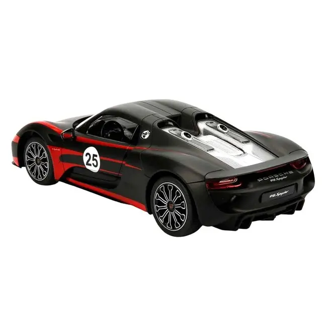 MASINA CU TELECOMANDA PORSCHE 918 SPYDER WEISSACH NEGRU SCARA 1 LA 14 VIVRas70710_Negru