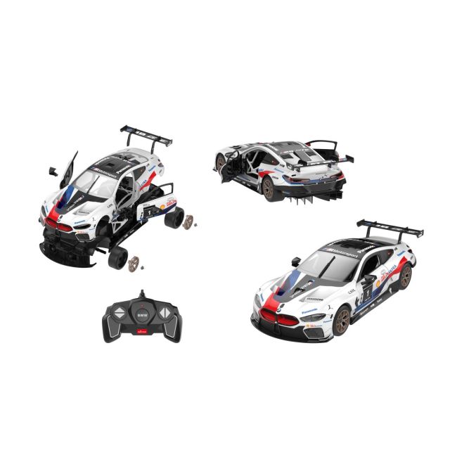 MASINUTA CONSTRUIBILA CU TELECOMANDA BMW M8 GTE SCARA 1 LA 18 VIVRas97200