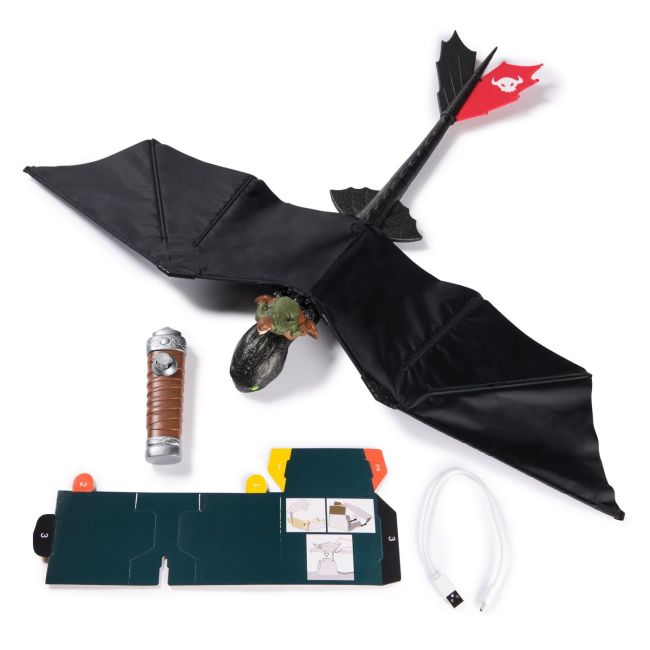 CUM SA ITI DRESEZI DRAGONUL FIGURINA DRAGON TOOTHLESS ZBURATOR CU TELECOMANDA VIV6074369