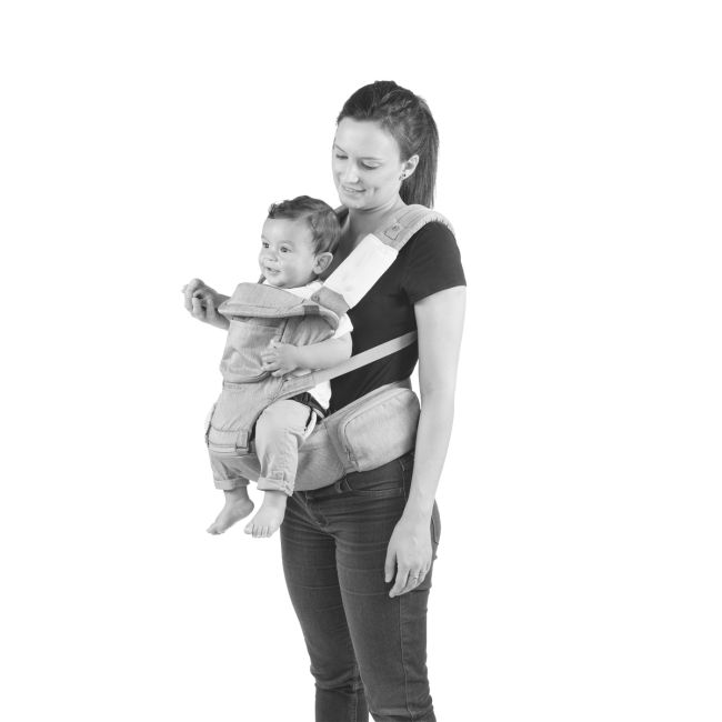 Marsupiu ergonomic multifunctional Chicco Hip Seat cu suport pentru sold, Denim (albastru), 0luni+ CHC79147-8_DENIM