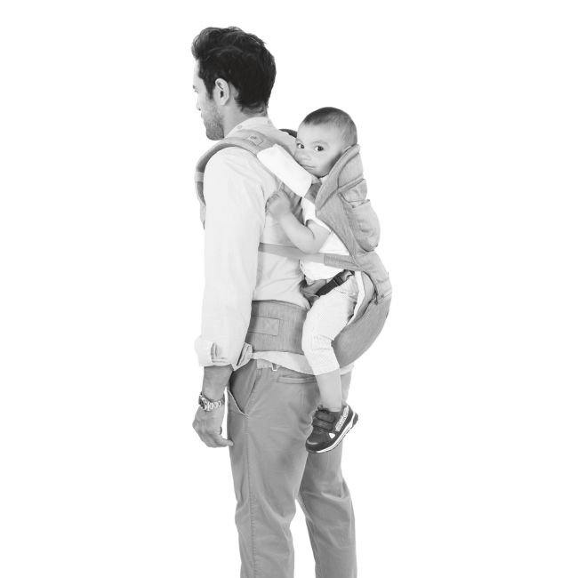 Marsupiu ergonomic multifunctional Chicco Hip Seat cu suport pentru sold, Denim (albastru), 0luni+ CHC79147-8_DENIM