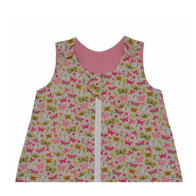 Sac de dormit copii, Dansul Fluturasilor, din bumbac, 95 cm, 0.5 tog - Vara KDEV9505DF