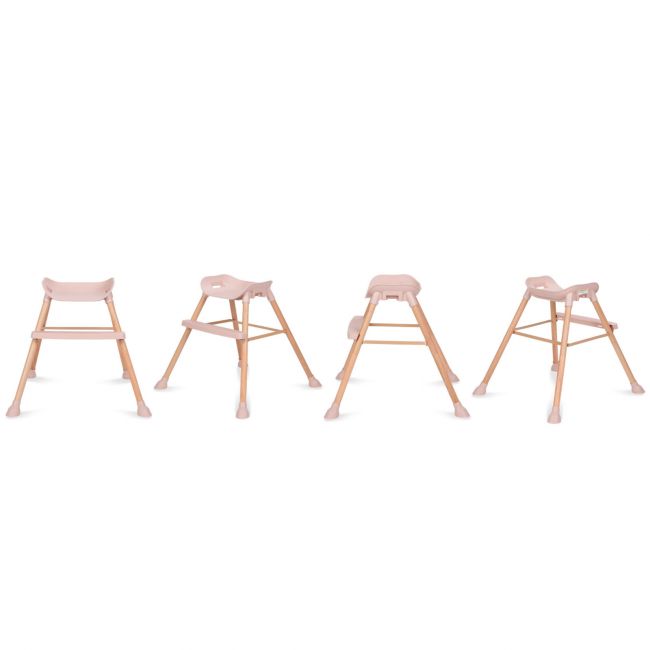 Scaun De Masa 4in1 Pentru Bebelusi Si Copii, Eatan Wood, Inaltime Ajustabila, Varsta 0-15 Kg, Centura De Siguranta In 5 Puncte, Depozitare, Roz Pjbkrwyeat01a0