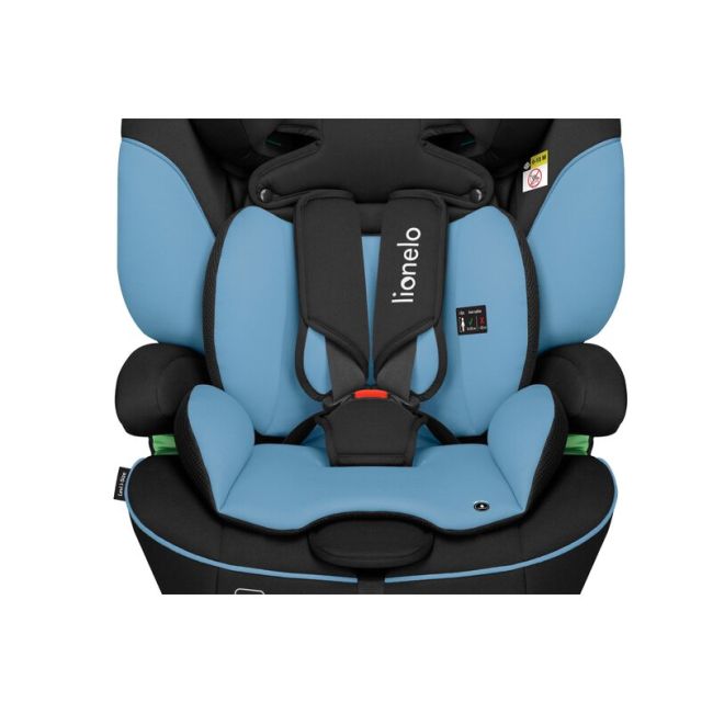 Scaun auto, Lionelo, Levi i-Size, Universal, Instalare FWF, Cu tetiera reglabila in 10 pozitii, Cu spatar detasabil, 76-150 cm, Conform cu R129, Albastru BYNLO-LEVI_I-SIZE_BLUE_COBALT