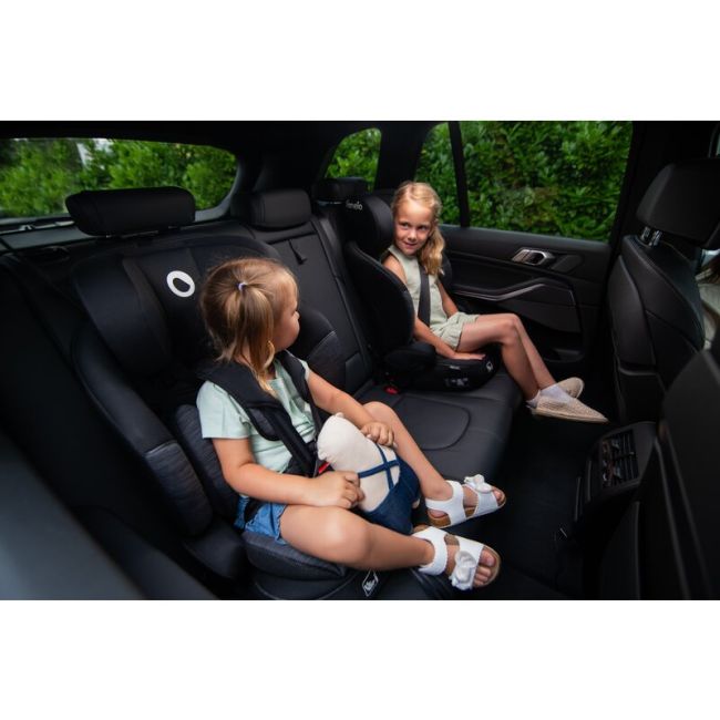 Scaun auto, Lionelo, Levi i-Size, Universal, Instalare FWF, Cu tetiera reglabila in 10 pozitii, Cu spatar detasabil, 76-150 cm, Conform cu R129, Negru BYNLO-LEVI_I-SIZE_SPORTY_BLACK