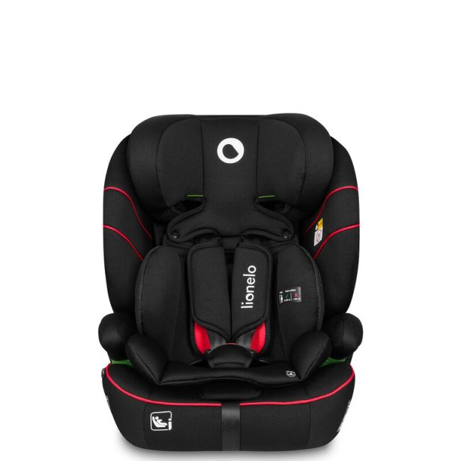 Scaun auto, Lionelo, Levi i-Size, Universal, Instalare FWF, Cu tetiera reglabila in 10 pozitii, Cu spatar detasabil, 76-150 cm, Conform cu R129, Negru BYNLO-LEVI_I-SIZE_SPORTY_BLACK