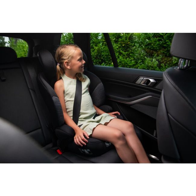 Scaun auto, Lionelo, Levi i-Size, Universal, Instalare FWF, Cu tetiera reglabila in 10 pozitii, Cu spatar detasabil, 76-150 cm, Conform cu R129, Negru BYNLO-LEVI_I-SIZE_SPORTY_BLACK