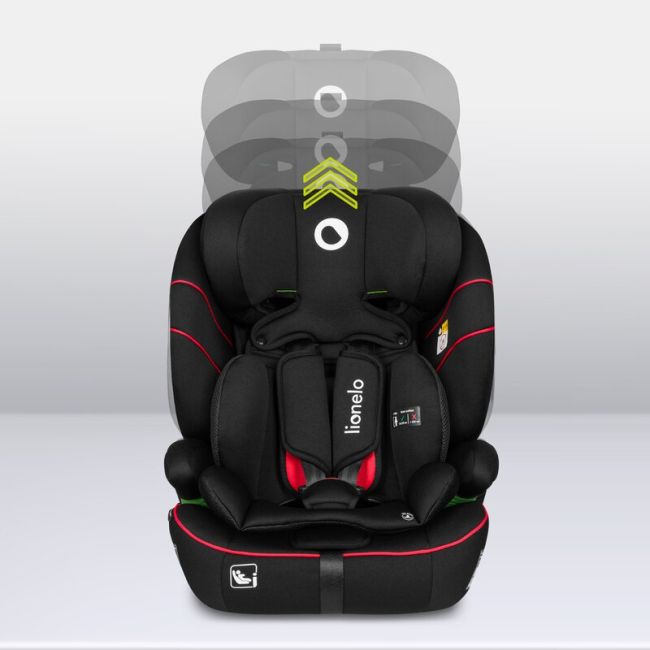 Scaun auto, Lionelo, Levi i-Size, Universal, Instalare FWF, Cu tetiera reglabila in 10 pozitii, Cu spatar detasabil, 76-150 cm, Conform cu R129, Negru BYNLO-LEVI_I-SIZE_SPORTY_BLACK