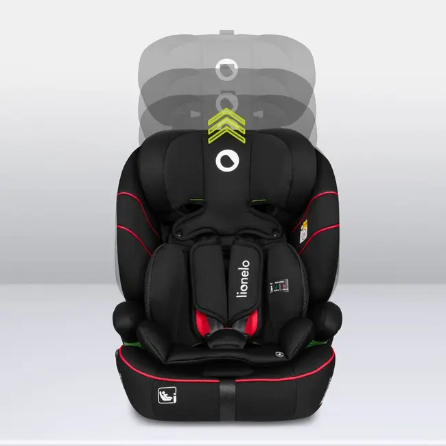 Scaun auto, Lionelo, Levi i-Size, Universal, Instalare FWF, Cu tetiera reglabila in 10 pozitii, Cu spatar detasabil, 76-150 cm, Conform cu R129, Negru BYNLO-LEVI_I-SIZE_SPORTY_BLACK