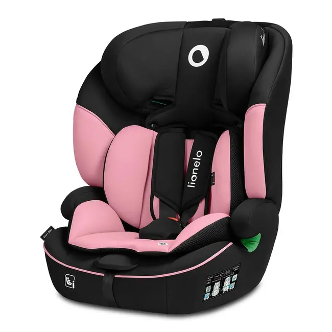 Scaun auto, Lionelo, Levi i-Size, Universal, Instalare FWF, Cu tetiera reglabila in 10 pozitii, Cu spatar detasabil, 76-150 cm, Conform cu R129, Roz BYNLO-LEVI_I-SIZE_PINK_BABY