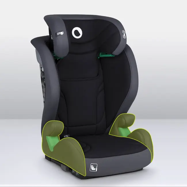 Scaun auto, Lionelo, i-Size Igo, 100- 150 cm, Cu isofix, Protectie laterala, Ajustare spatar in 2 pozitii, Tetiera Tri-Guard reglabila in 11 pozitii, Conform cu standardul european de securitate R129, Gri BYNLO-IGO_I-SIZE_GREY_GRAPHITE