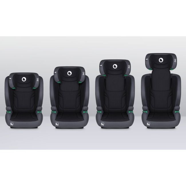 Scaun auto, Lionelo, i-Size Igo, 100- 150 cm, Cu isofix, Protectie laterala, Ajustare spatar in 2 pozitii, Tetiera Tri-Guard reglabila in 11 pozitii, Conform cu standardul european de securitate R129, Gri BYNLO-IGO_I-SIZE_GREY_GRAPHITE