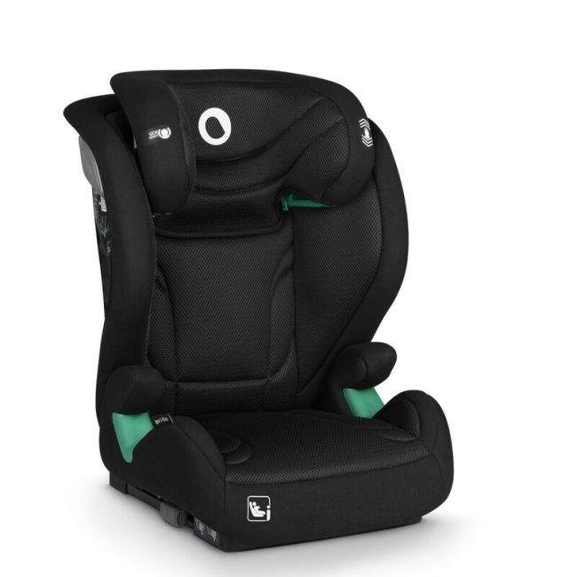 Scaun auto, Lionelo, i-Size Igo, 100- 150 cm, Cu isofix, Protectie laterala, Ajustare spatar in 2 pozitii, Tetiera Tri-Guard reglabila in 11 pozitii, Conform cu standardul european de securitate R129, Negru BYNLO-IGO_I-SIZE_BLACK_CARBON