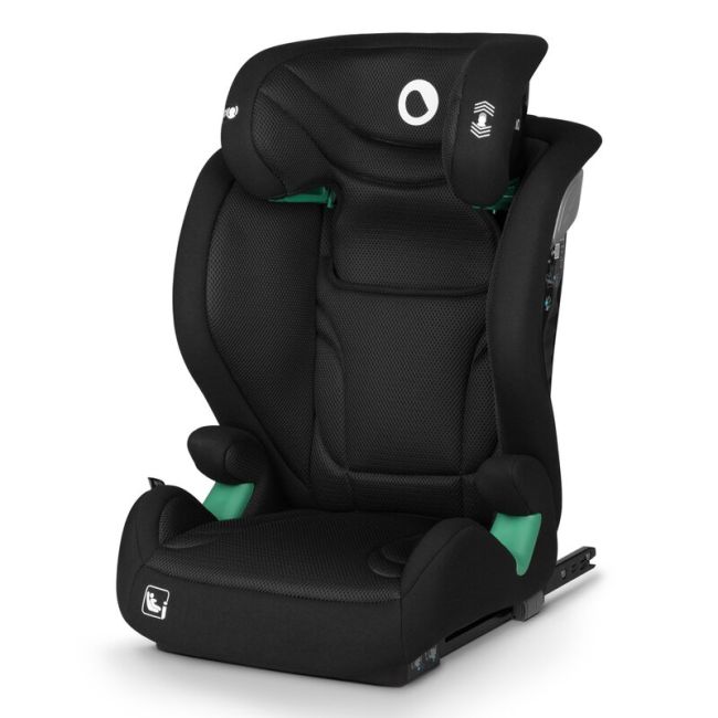 Scaun auto, Lionelo, i-Size Igo, 100- 150 cm, Cu isofix, Protectie laterala, Ajustare spatar in 2 pozitii, Tetiera Tri-Guard reglabila in 11 pozitii, Conform cu standardul european de securitate R129, Negru BYNLO-IGO_I-SIZE_BLACK_CARBON