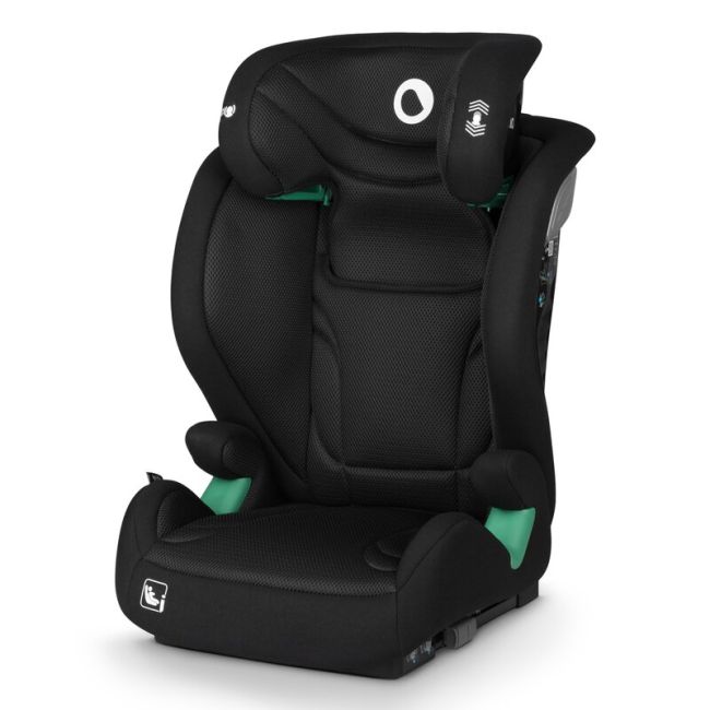Scaun auto, Lionelo, i-Size Igo, 100- 150 cm, Cu isofix, Protectie laterala, Ajustare spatar in 2 pozitii, Tetiera Tri-Guard reglabila in 11 pozitii, Conform cu standardul european de securitate R129, Negru BYNLO-IGO_I-SIZE_BLACK_CARBON