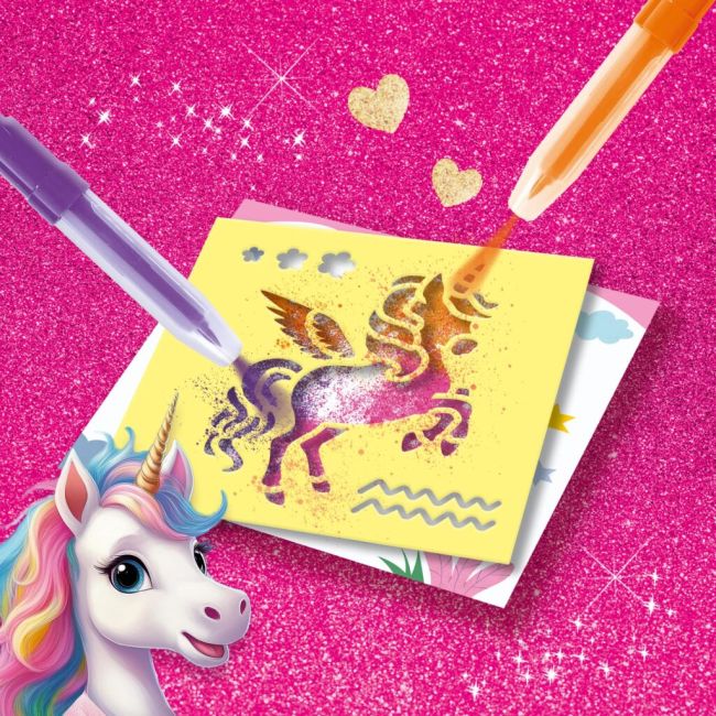 Set creativ carioci cu aerograf - unicorni sa14725