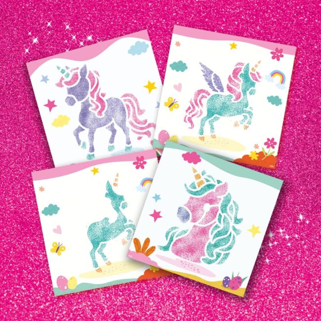 Set creativ carioci cu aerograf - unicorni sa14725