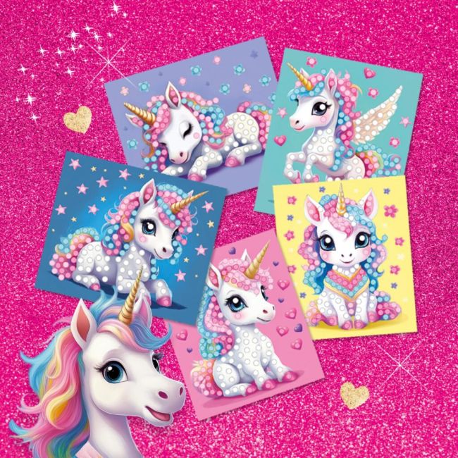 Set creativ cu diamante - unicorni sa14726