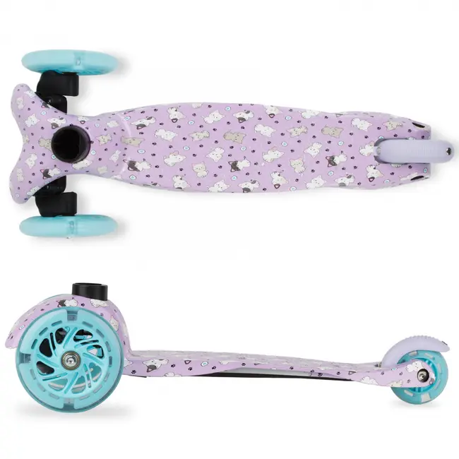 Trotineta Copii, Reglabila, Roti Luminoase, Uno Kitty, 3+ Ani, Pana La 25 Kg, Kidwell Pjbhubauno02a2