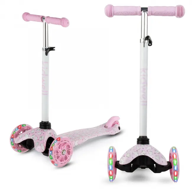 Trotineta Copii, Reglabila, Roti Luminoase, Uno Puppy, 3+ Ani, Pana La 25 Kg, Kidwell Pjbhubauno02a4