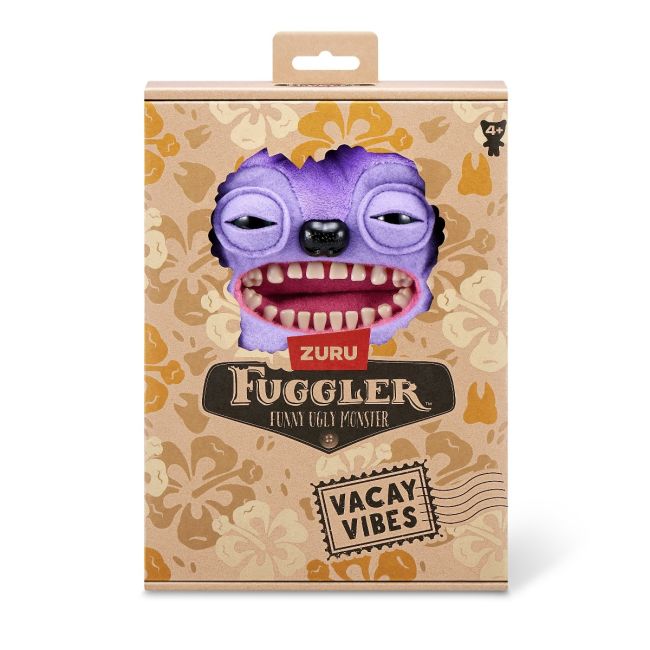 Fuggler - Jucarie de plus, 23 cm - Ciudateii in vacanta, Greedy Grinner - purple BKF15714L