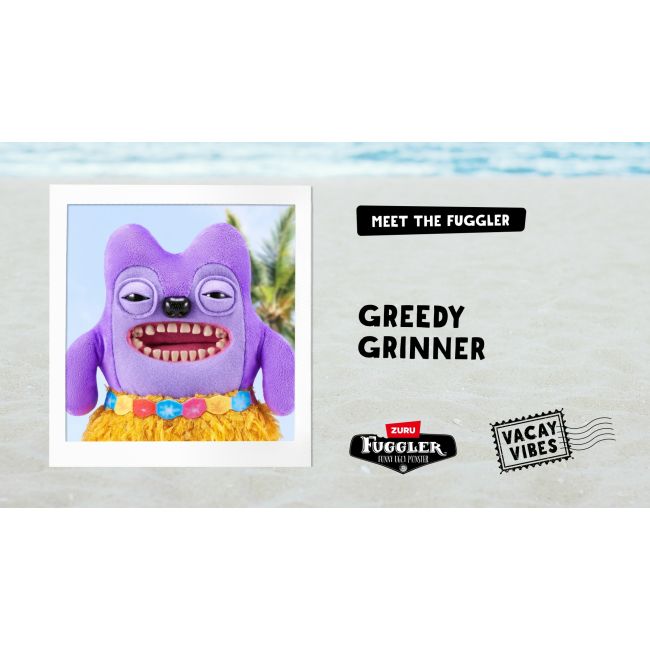 Fuggler - Jucarie de plus, 23 cm - Ciudateii in vacanta, Greedy Grinner - purple BKF15714L