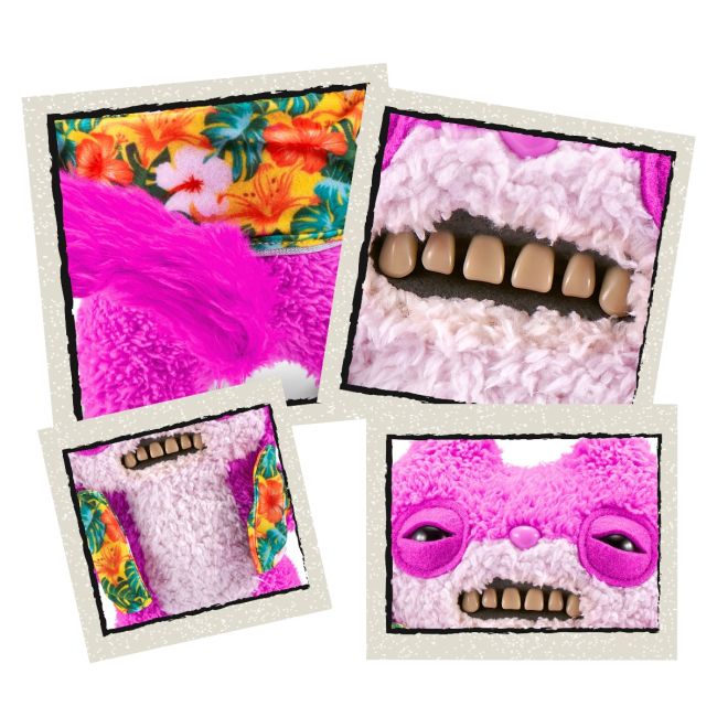 Fuggler - Jucarie de plus, 23 cm - Ciudateii in vacanta, Sketchy Squirrel - pink BKF15714A