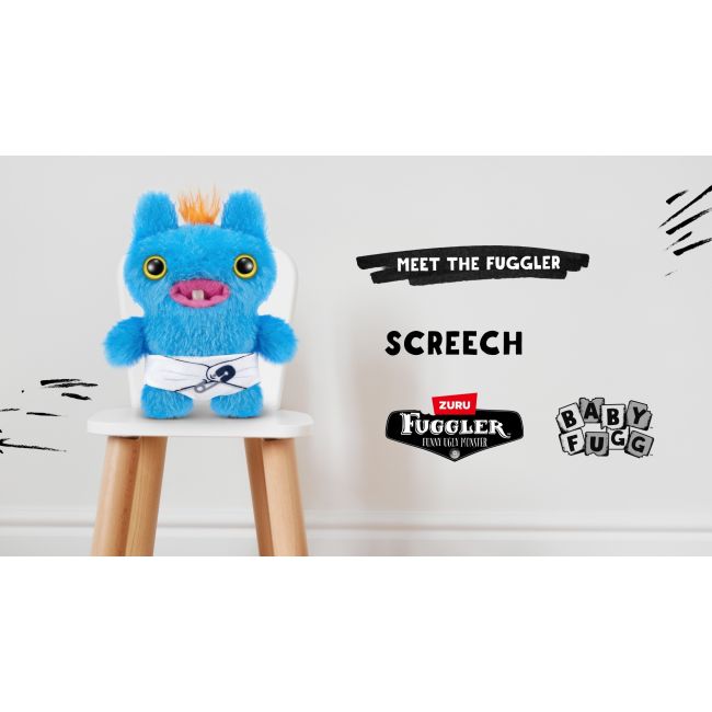 Fuggler - Jucarie de plus, 9 cm - Bebe ciudatei, Screech BKF15703J