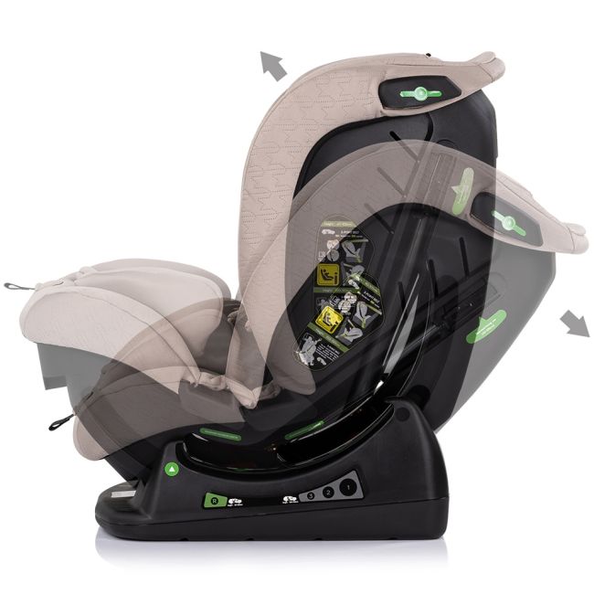 Scaun auto chipolino aviato i-size 40-150 cm tiramisu hubstkavt02503ti
