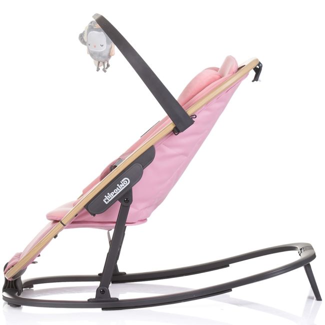 Scaunel balansoar chipolino senso pink marshmallow wood hubsheso0254pm