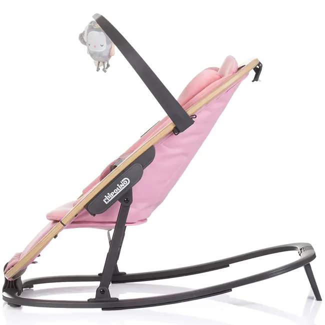 Scaunel balansoar chipolino senso pink marshmallow wood hubsheso0254pm