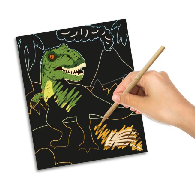 Set creativ de razuit - dinozauri care stralucesc in intuneric sa14285