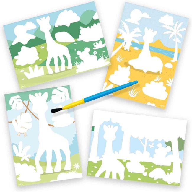 Set de colorat cu apa - girafa sophie sa14490
